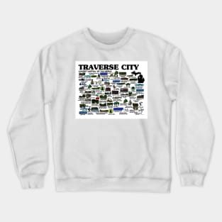 Traverse City Map Crewneck Sweatshirt